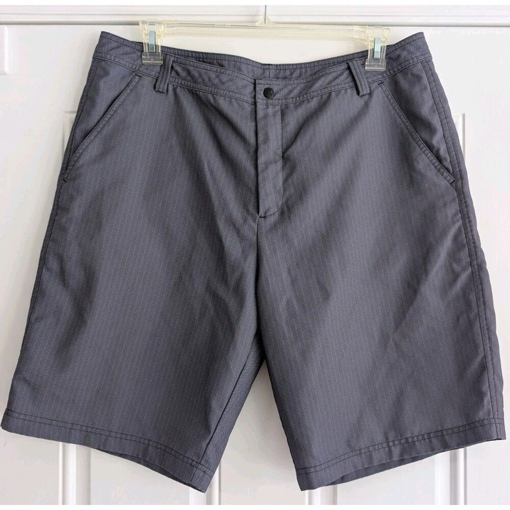 Puma Sports Golf Tech Performance Shorts Men's 38x11 Gray Stripes Athleisure